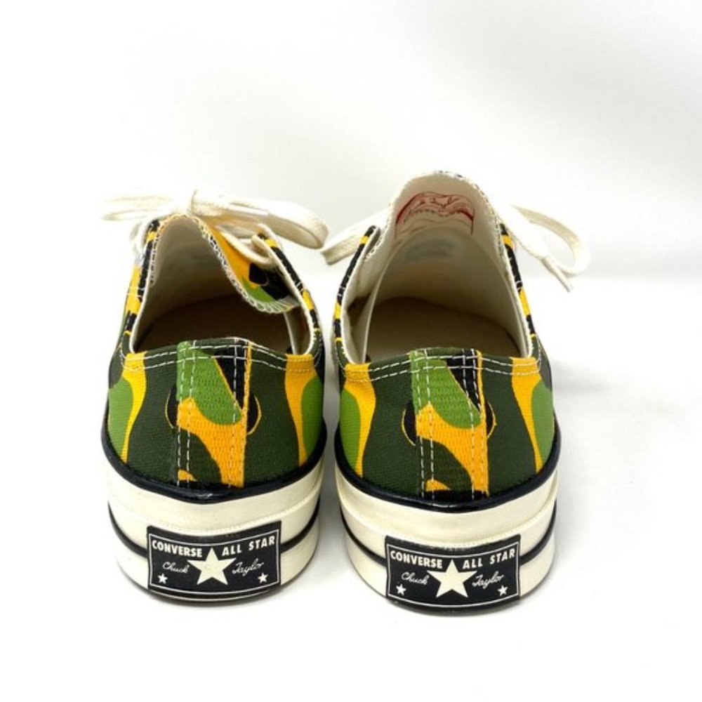 Converse Chuck 70 Low Canvas Camo Yellow Green Sneakers Women's Sizes 164408C - Picture 6 of 9